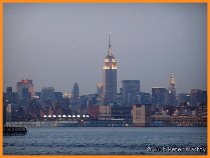 Empire State Building form Jersey City