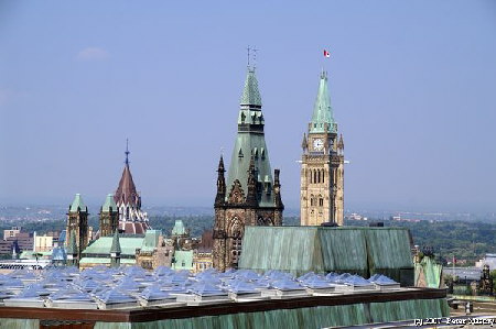 Ausblick aufs Parlament Ottawa