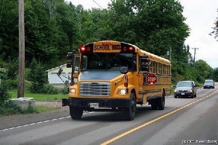 Schulbus in Moncton