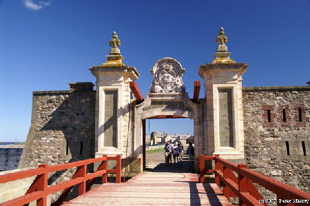 Das Stadttor der Festung Louisbourg