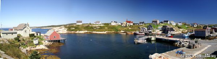 Peggy´s Cove Hafen Panorama