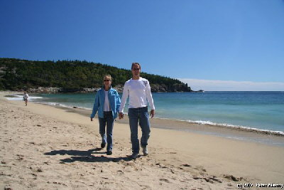 Holger und Ela an Sand Beach