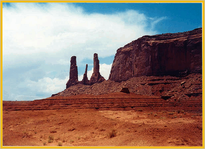 Three sisters im Monument Valley
